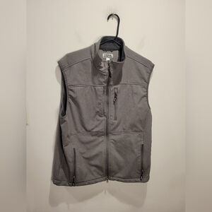 Outdoor Ventures Mens Size L Grey Fleece Outdoor Vest
